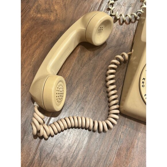 VTG 1963 Western Electric Bell System Beige Rotary Dial Telephone Phone UNTESTED - Picture 9 of 11